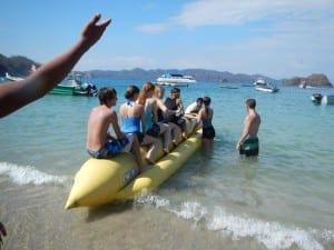 Banana boat tour included