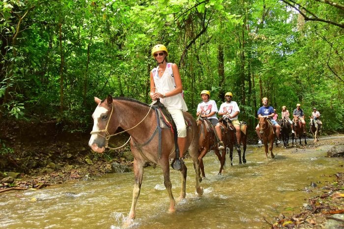 Horseback riding and waterfall tour